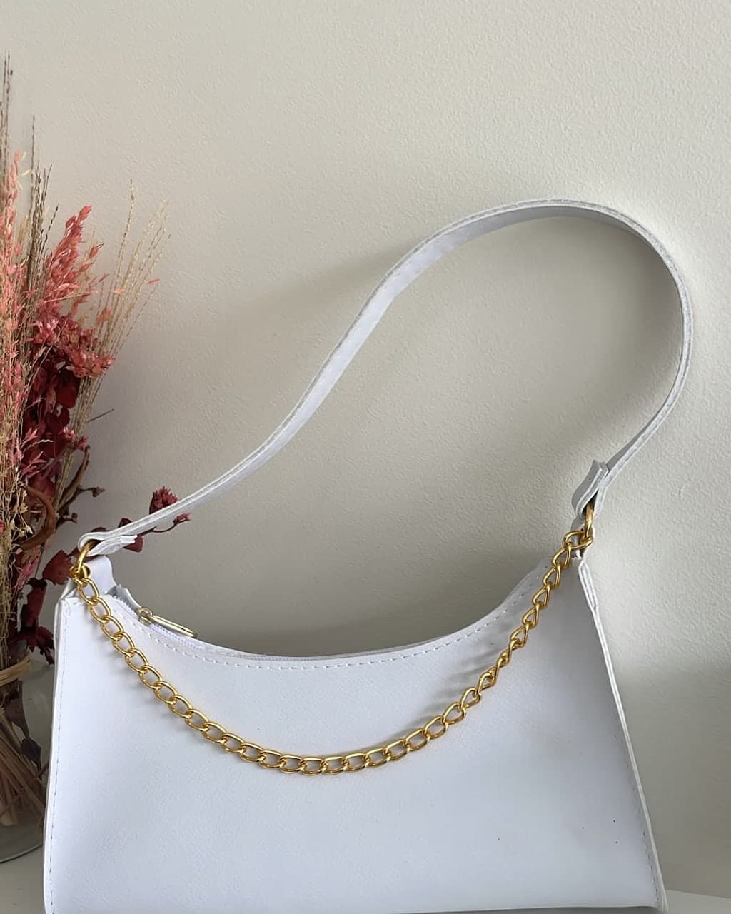 Bolsa Baguete Branca