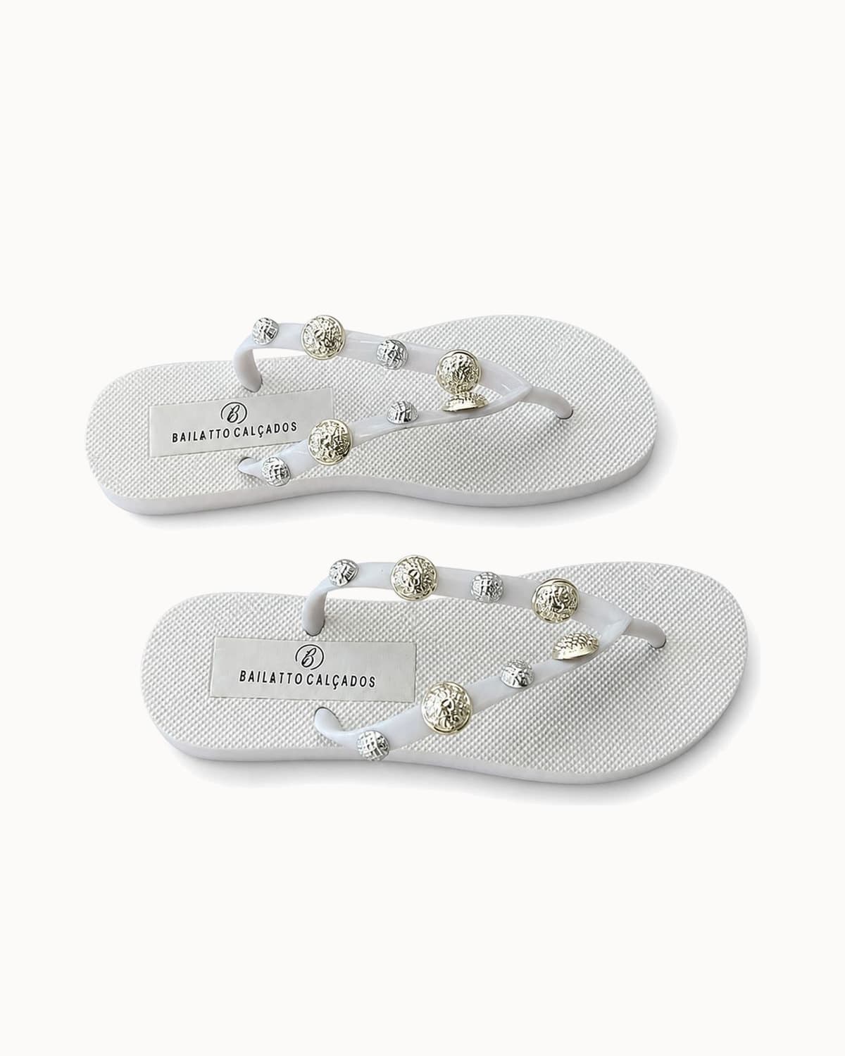 Chinelo Concha Branco