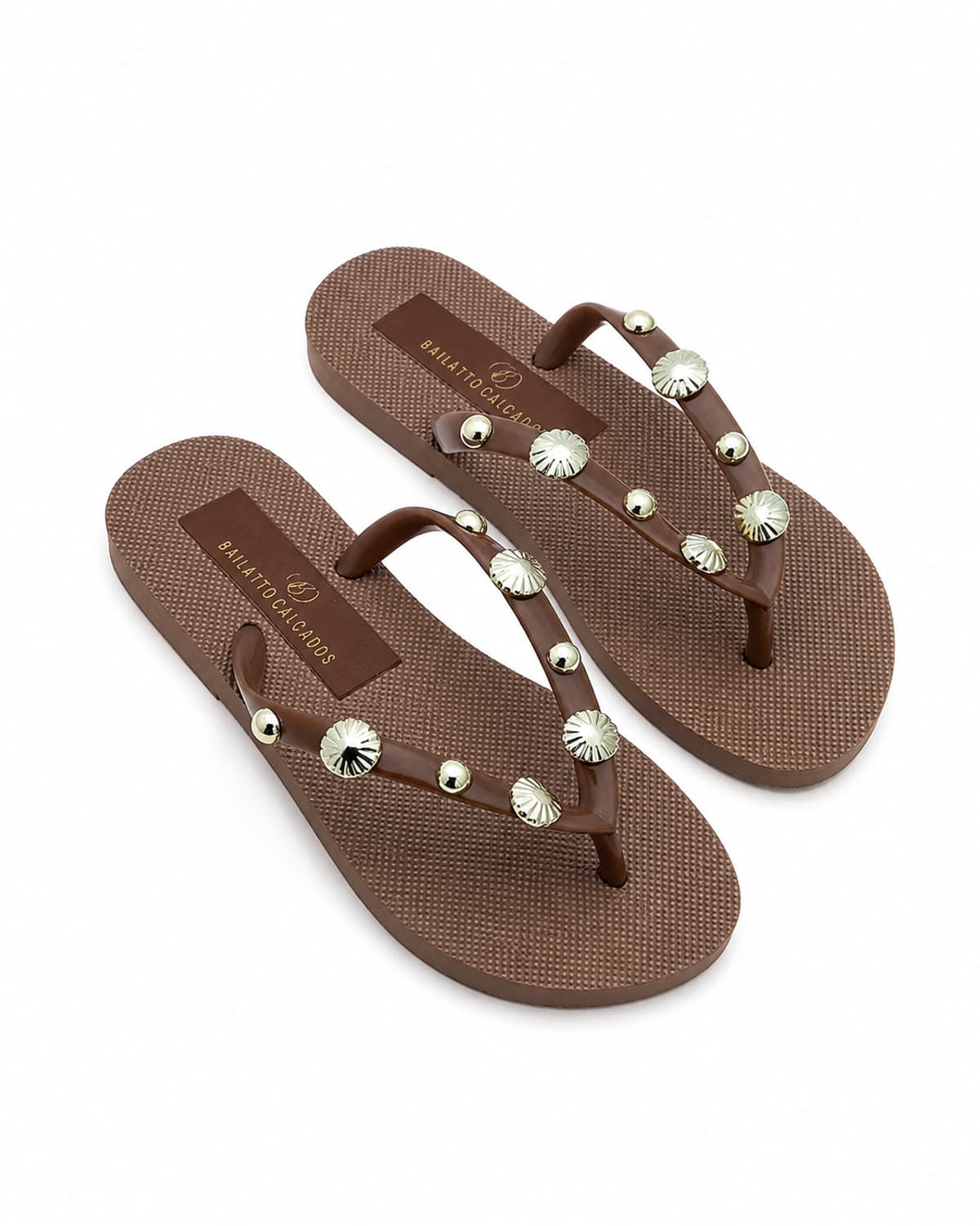 Chinelo Concha Marrom
