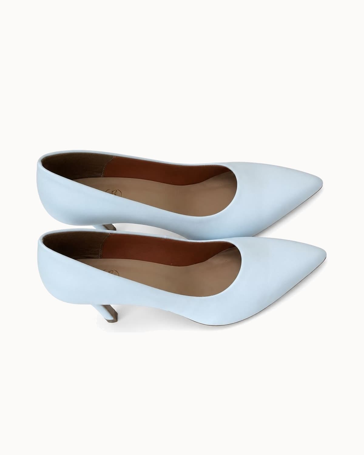 Scarpin Salto Alto Napa Azul Baby