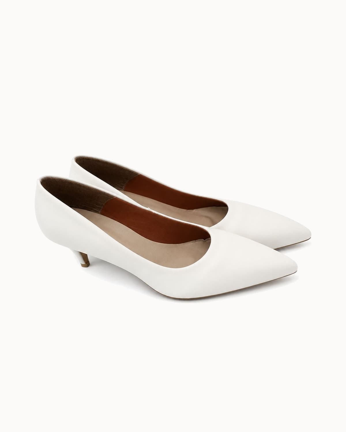 Scarpin Salto Alto Napa Off White