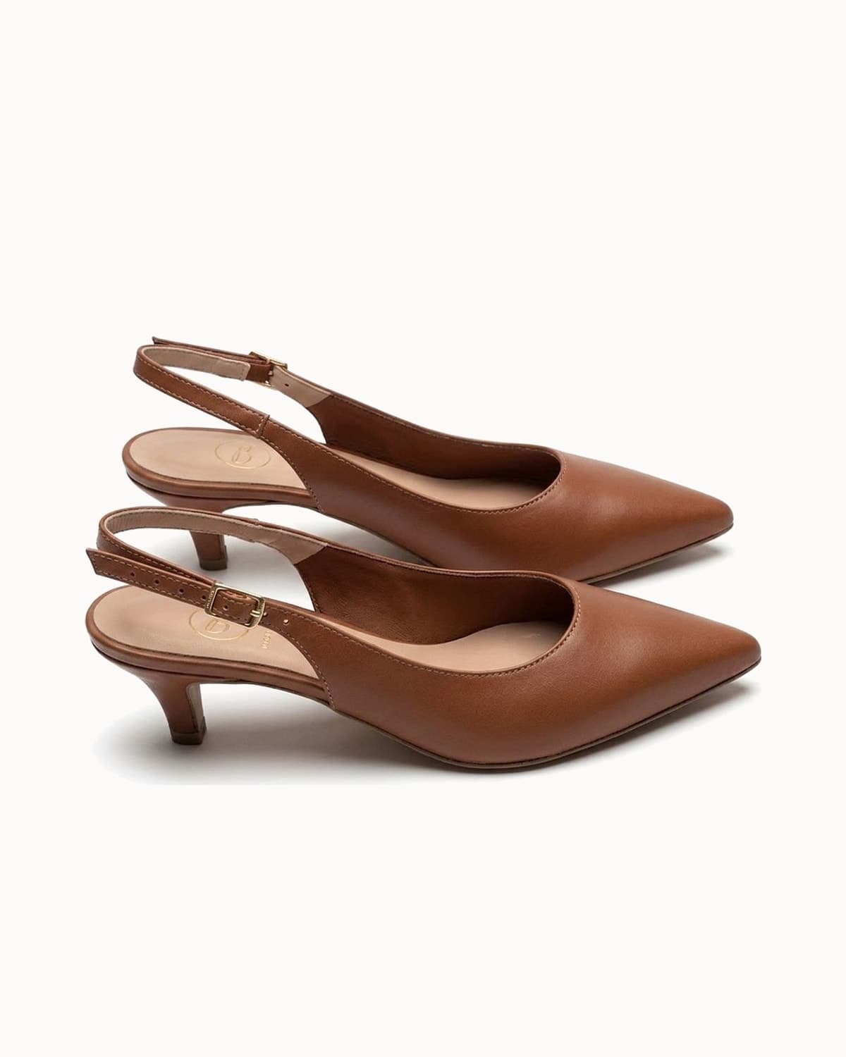 Scarpin Slingback Marrom