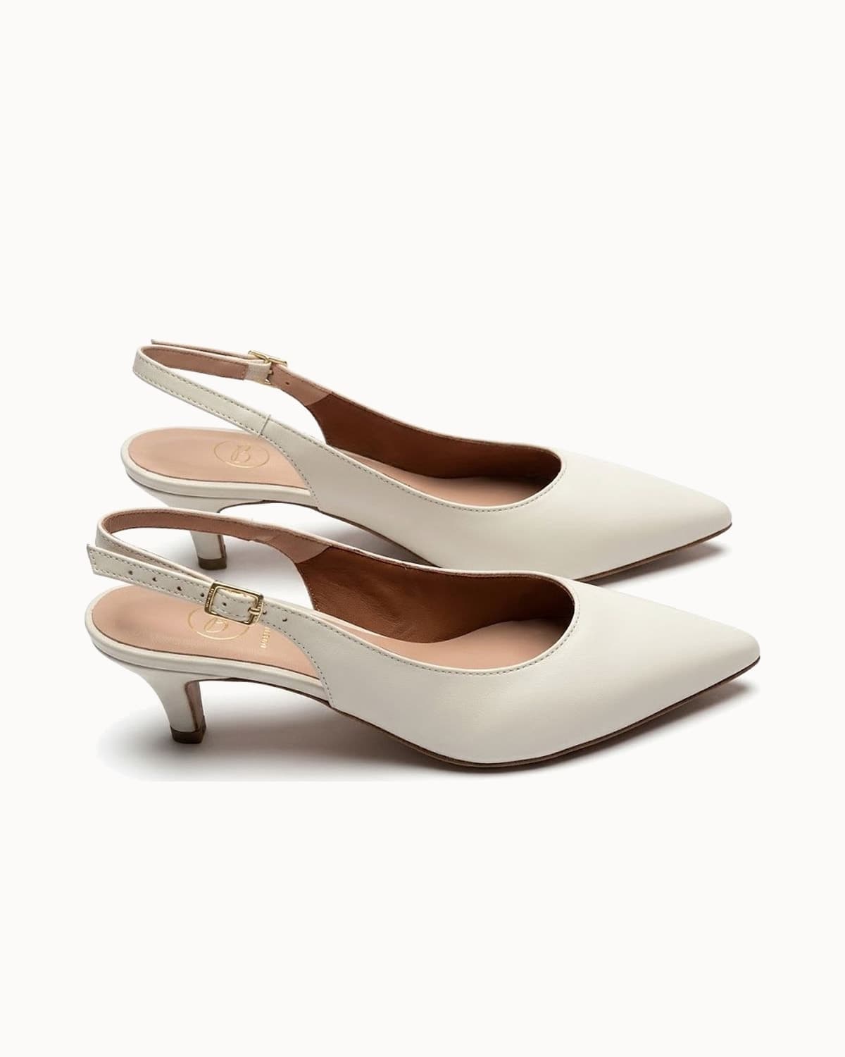 Scarpin Slingback Off White